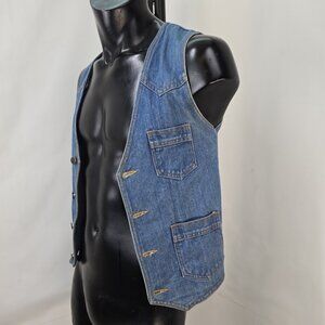 L'Avion vintage denim vest. Women's or Youths sizing